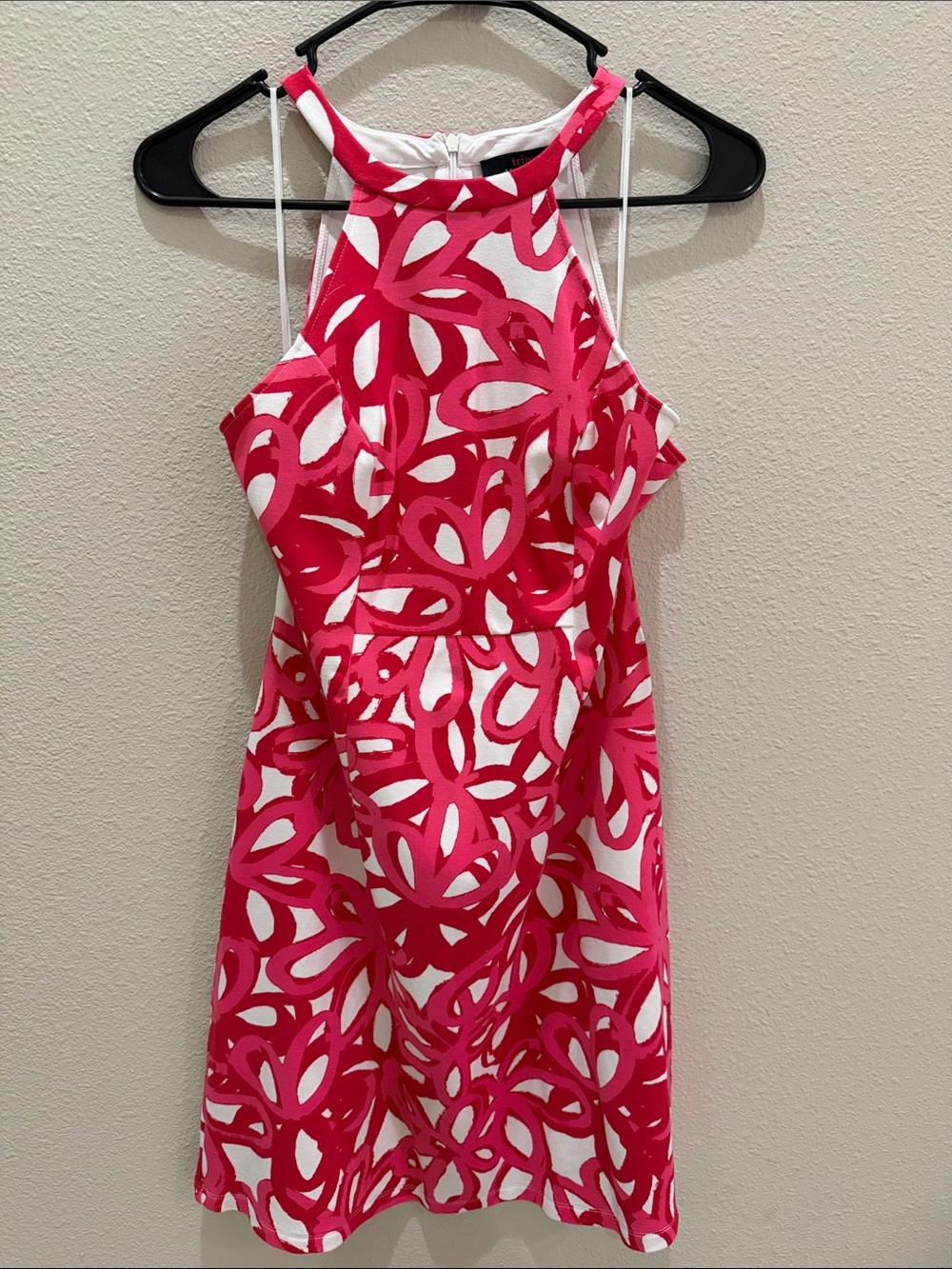 Trina Turk Pink and White Floral Midi Dress - Picture 4 of 5